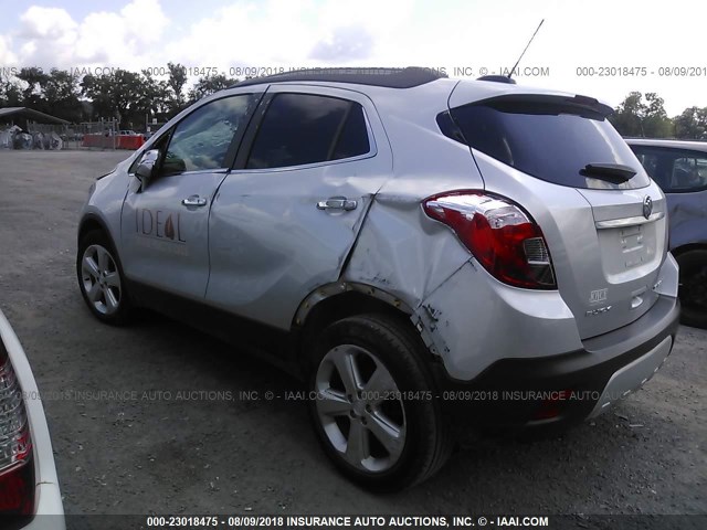 KL4CJASB9GB719920 - 2016 BUICK ENCORE SILVER photo 3