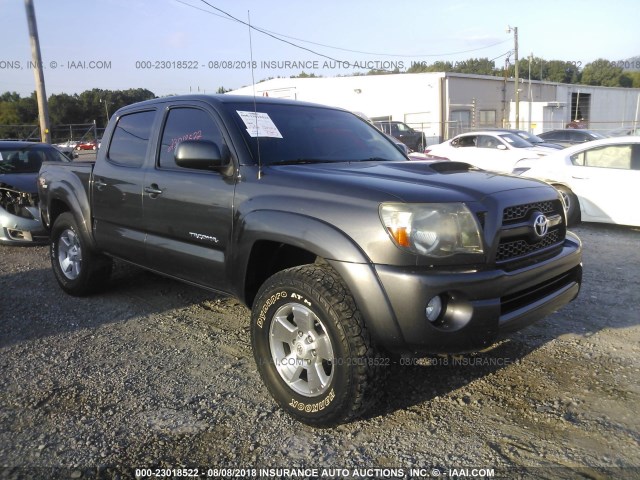 3TMLU4EN5BM057047 - 2011 TOYOTA TACOMA DOUBLE CAB ნაცრისფერი ფოტო 1