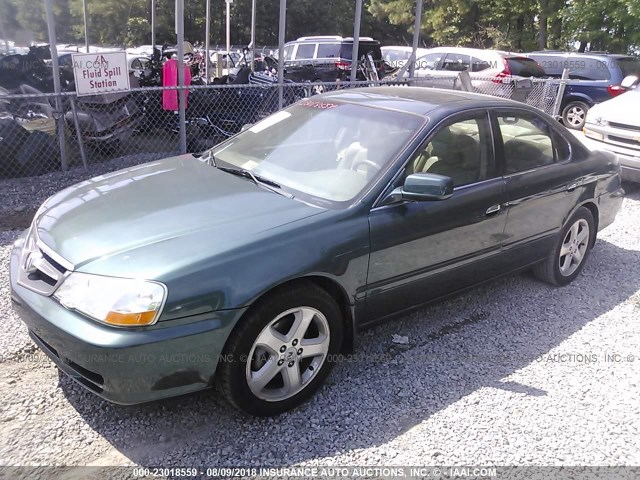 19UUA56812A033337 - 2002 ACURA 3.2TL TYPE-S GREEN photo 2