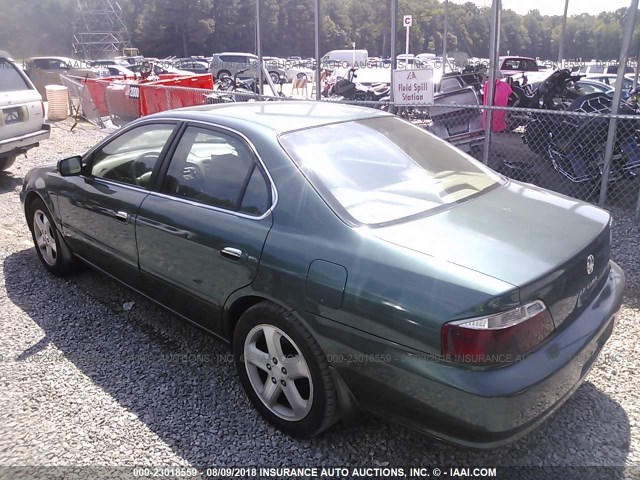 19UUA56812A033337 - 2002 ACURA 3.2TL TYPE-S GREEN photo 3