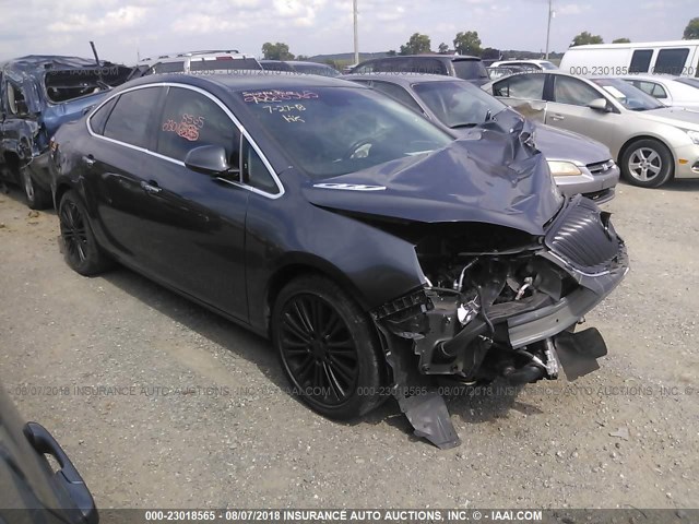 1G4PT5SV7D4156705 - 2013 BUICK VERANO PREMIUM GRAY photo 1