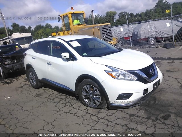 5N1AZ2MH6HN168225 - 2017 NISSAN MURANO S/SL/SV/PLATINUM WHITE photo 1