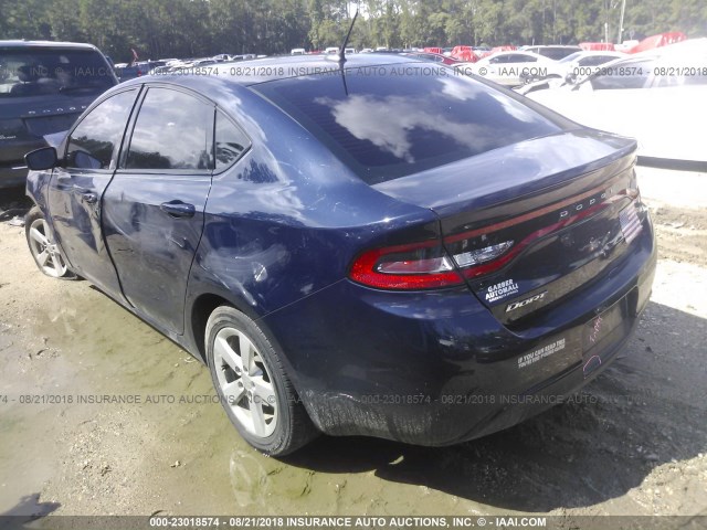 1C3CDFBB2FD264958 - 2015 DODGE DART SXT Dark Blue photo 3