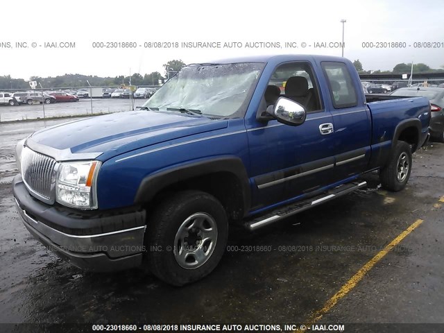 1GCEC19T14Z295188 - 2004 CHEVROLET SILVERADO C1500 BLUE photo 2