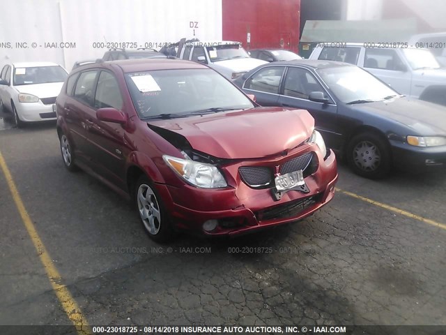 5Y2SL65877Z441681 - 2007 PONTIAC VIBE RED photo 1