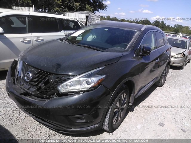 5N1AZ2MG6FN280432 - 2015 NISSAN MURANO S/SL/SV/PLATINUM BLACK photo 2