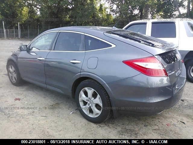 5J6TF2H51BL005713 - 2011 HONDA ACCORD CROSSTOUR EXL GRAY photo 3