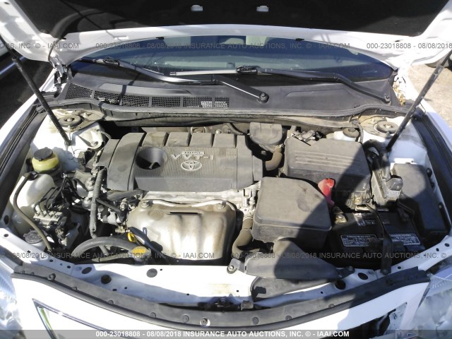 4T4BF3EK9AR001940 - 2010 TOYOTA CAMRY SE/LE/XLE თეთრი ფოტო 10