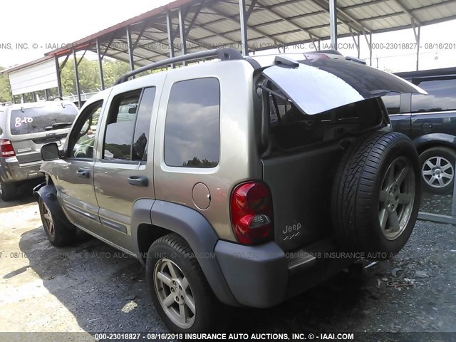 1J4GL48KX3W683310 - 2003 JEEP LIBERTY SPORT/FREEDOM შამპანური ფოტო 3