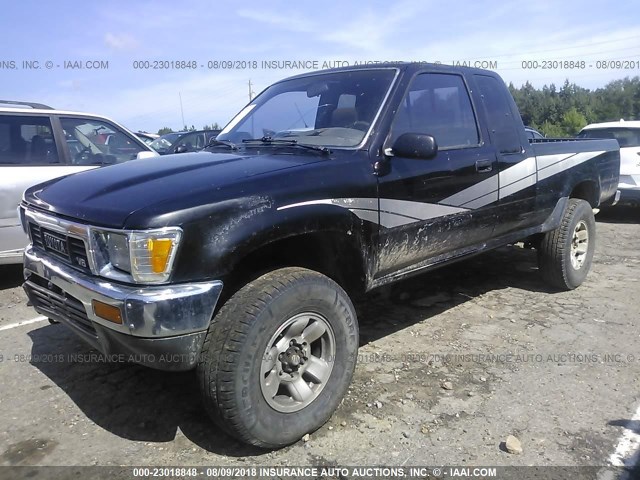 JT4VN13G5L5035551 - 1990 TOYOTA PICKUP 1/2 TON EXTRA LONG WHEELBASE SR5 BLACK photo 2