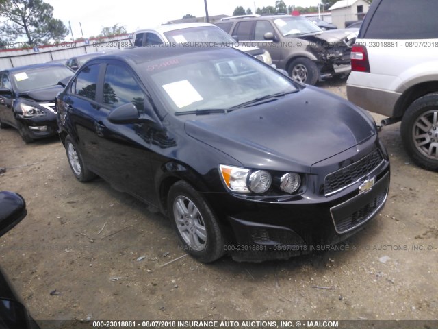 1G1JA5SH3C4186754 - 2012 CHEVROLET SONIC LS BLACK photo 1