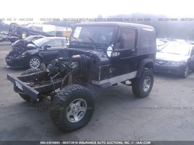 1J4FY19P6RP443678 - 1994 JEEP WRANGLER / YJ S BLACK photo 2