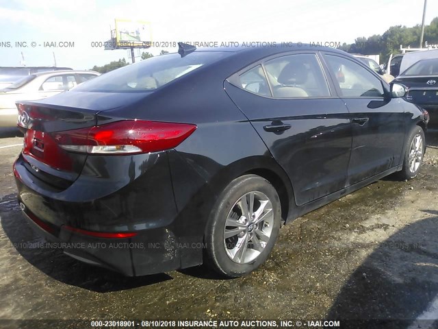 KMHD84LF1HU312636 - 2017 HYUNDAI ELANTRA SE/VALUE/LIMITED BLACK photo 4