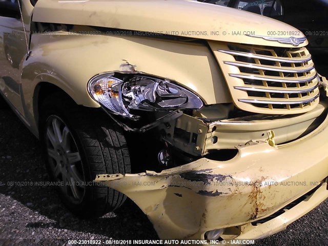 3A4FY58BX7T557172 - 2007 CHRYSLER PT CRUISER TOURING YELLOW photo 6