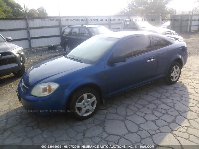 1G1AK12F157662196 - 2005 CHEVROLET COBALT BLUE photo 2