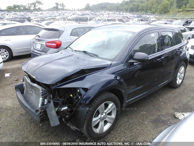 1B3CB3HA4BD172342 - 2011 DODGE CALIBER MAINSTREET BLUE photo 2