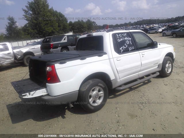 1FMZU67E02UB67515 - 2002 FORD EXPLORER SPORT TR  WHITE photo 4