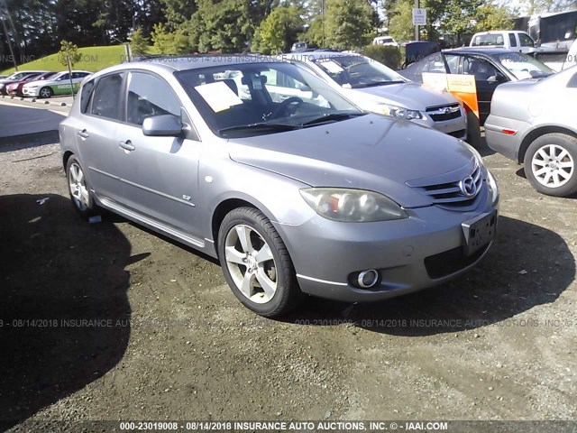 JM1BK143451328200 - 2005 MAZDA 3 HATCHBACK GRAY photo 1