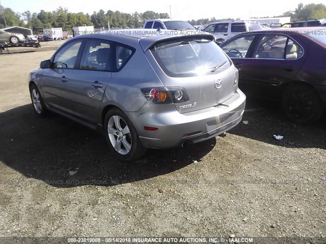 JM1BK143451328200 - 2005 MAZDA 3 HATCHBACK GRAY photo 3