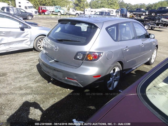 JM1BK143451328200 - 2005 MAZDA 3 HATCHBACK GRAY photo 4