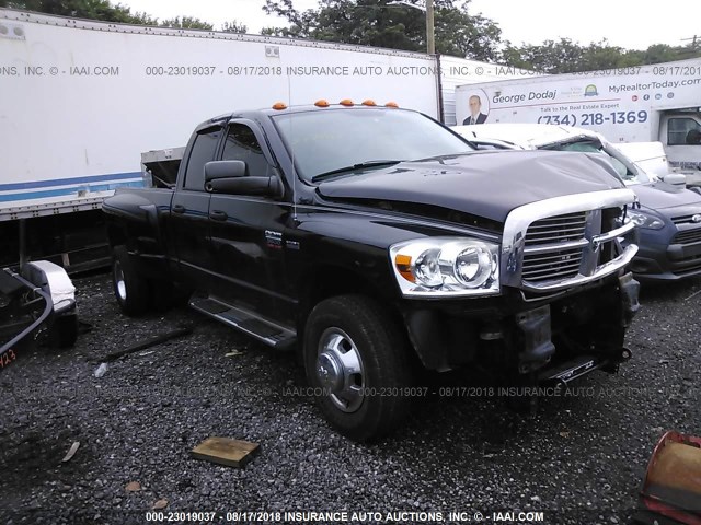 3D7MX48D48G236384 - 2008 DODGE RAM 3500 4X4 CREWCAB ST/SLT BLACK photo 1