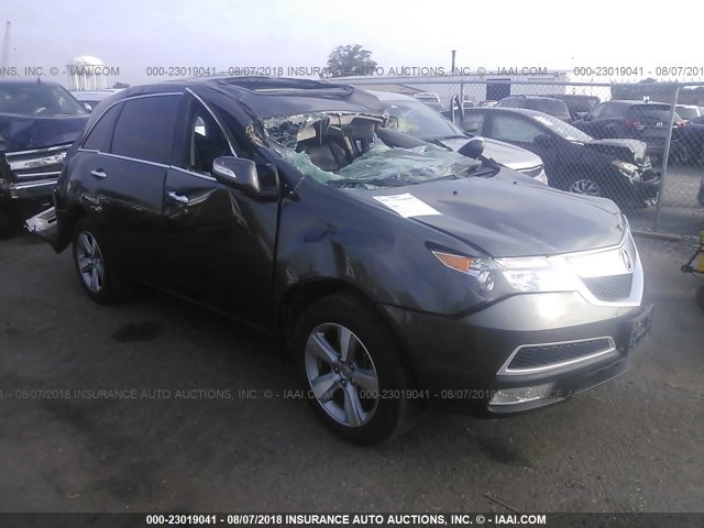 2HNYD2H36CH533336 - 2012 ACURA MDX TECHNOLOGY GRAY photo 1