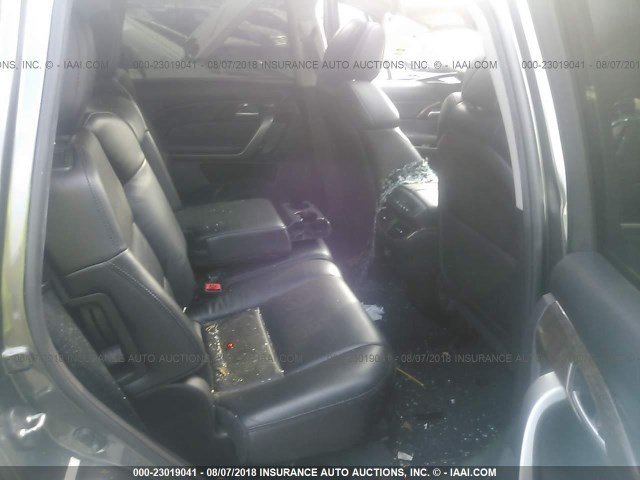 2HNYD2H36CH533336 - 2012 ACURA MDX TECHNOLOGY GRAY photo 8