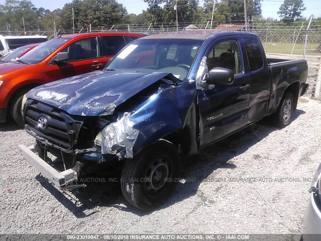 5TETX22N46Z146102 - 2006 TOYOTA TACOMA ACCESS CAB BLUE photo 2