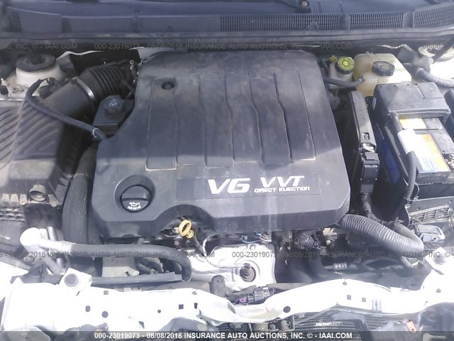 1G4GE5GV9AF174321 - 2010 BUICK LACROSSE CXS WHITE photo 10