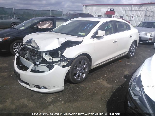 1G4GE5GV9AF174321 - 2010 BUICK LACROSSE CXS WHITE photo 2