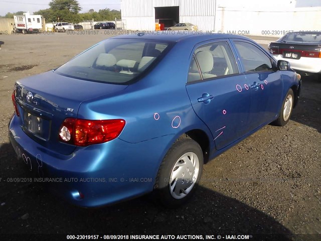 JTDBU4EE9AJ072285 - 2010 TOYOTA COROLLA S/LE/XLE BLUE photo 4