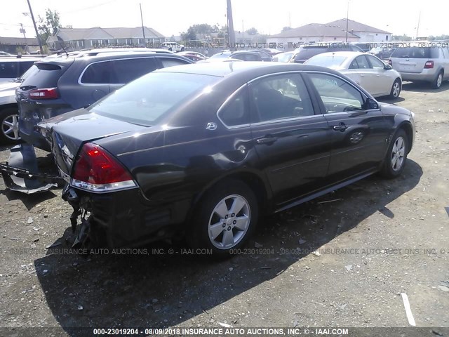 2G1WT57N391242842 - 2009 CHEVROLET IMPALA 1LT BROWN photo 4