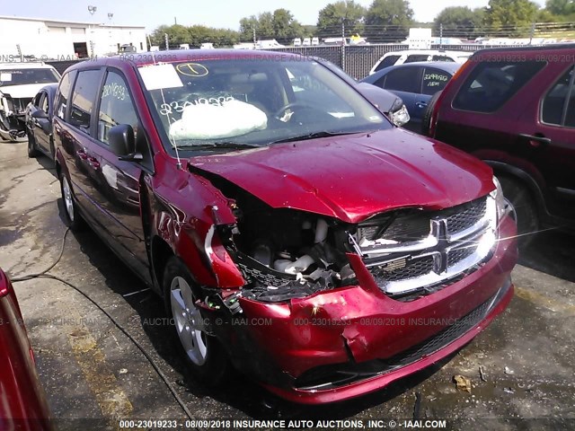 2C4RDGBG8FR550818 - 2015 DODGE GRAND CARAVAN SE RED photo 1