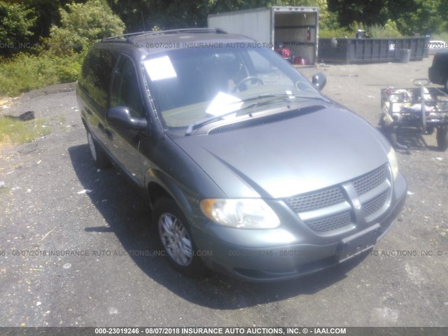 1B4GP44332B624059 - 2002 DODGE GRAND CARAVAN SPORT GRAY photo 1