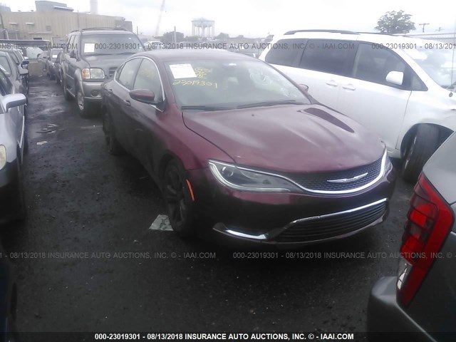 1C3CCCABXGN162015 - 2016 CHRYSLER 200 LIMITED RED photo 1