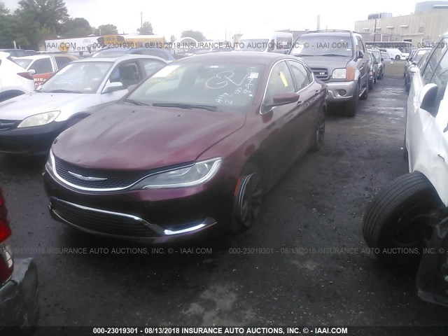 1C3CCCABXGN162015 - 2016 CHRYSLER 200 LIMITED RED photo 2