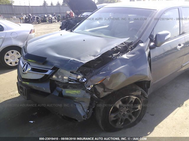 2HNYD28328H535513 - 2008 ACURA MDX TECHNOLOGY GRAY photo 6
