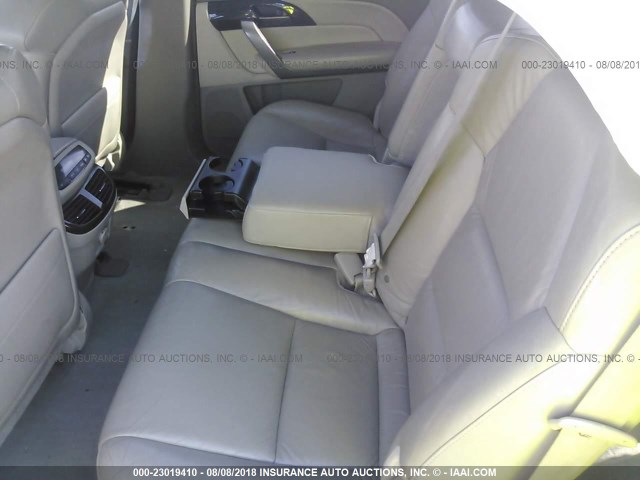 2HNYD28328H535513 - 2008 ACURA MDX TECHNOLOGY GRAY photo 8