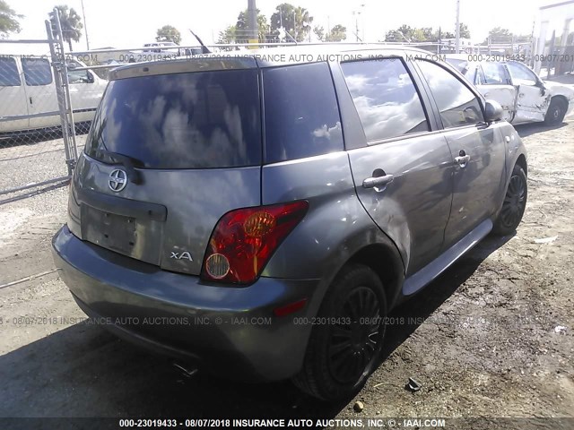 JTKKT624350078940 - 2005 TOYOTA SCION XA ნაცრისფერი ფოტო 4