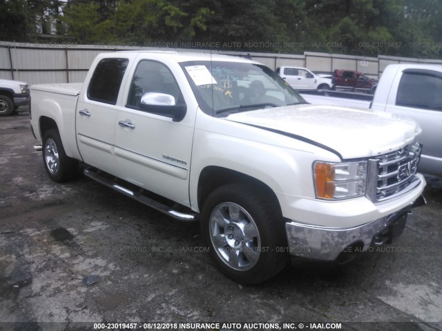 3GTP1WE09BG160688 - 2011 GMC SIERRA C1500 SLT WHITE photo 1