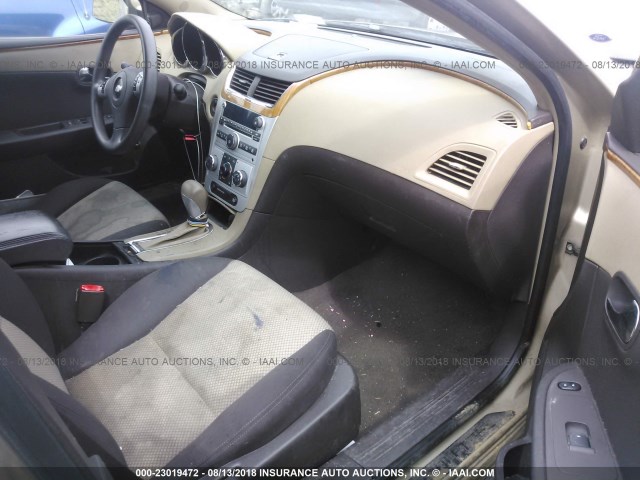 1G1ZH57B08F246634 - 2008 CHEVROLET MALIBU 1LT ოქროსფერი ფოტო 5