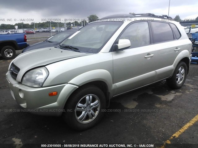 KM8JN72D86U432671 - 2006 HYUNDAI TUCSON GLS/LIMITED GOLD photo 2