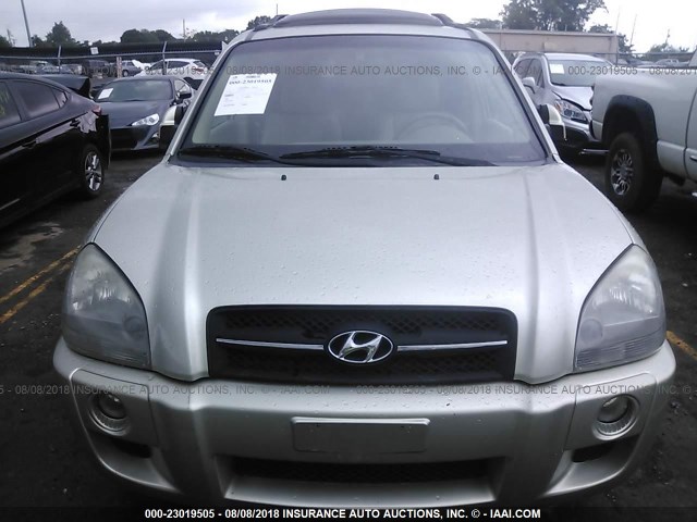 KM8JN72D86U432671 - 2006 HYUNDAI TUCSON GLS/LIMITED GOLD photo 6