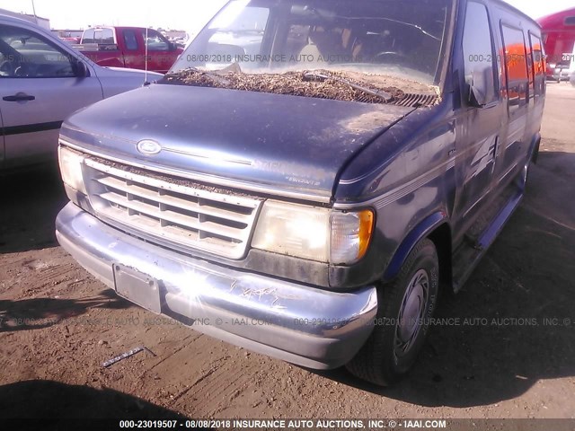 1FDEE14H4RHB03185 - 1994 FORD ECONOLINE E150 VAN BLUE photo 6