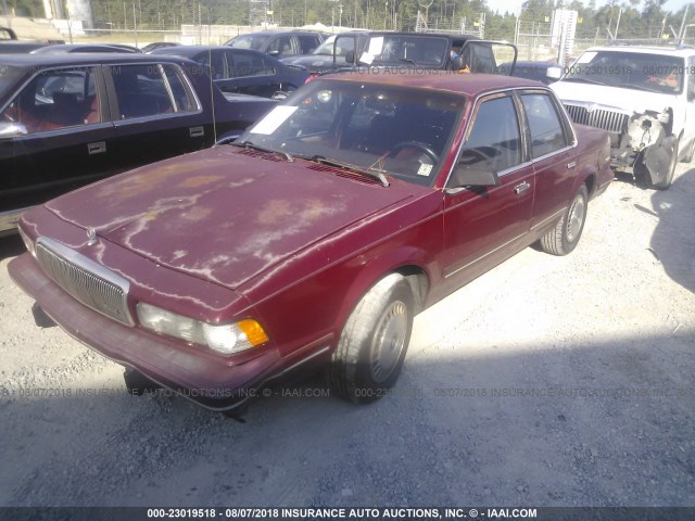 1G4AG55M9T6432365 - 1996 BUICK CENTURY SPECIAL/CUSTOM/LIMITED RED photo 2