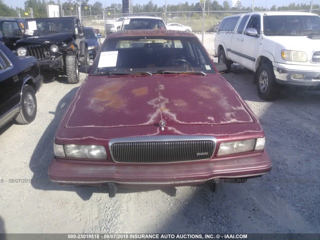 1G4AG55M9T6432365 - 1996 BUICK CENTURY SPECIAL/CUSTOM/LIMITED RED photo 6