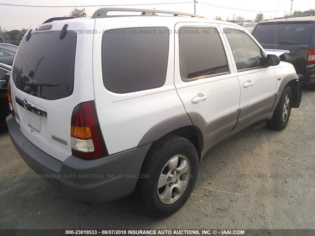 4F2YU06101KM16627 - 2001 MAZDA TRIBUTE DX 白色 照片 4