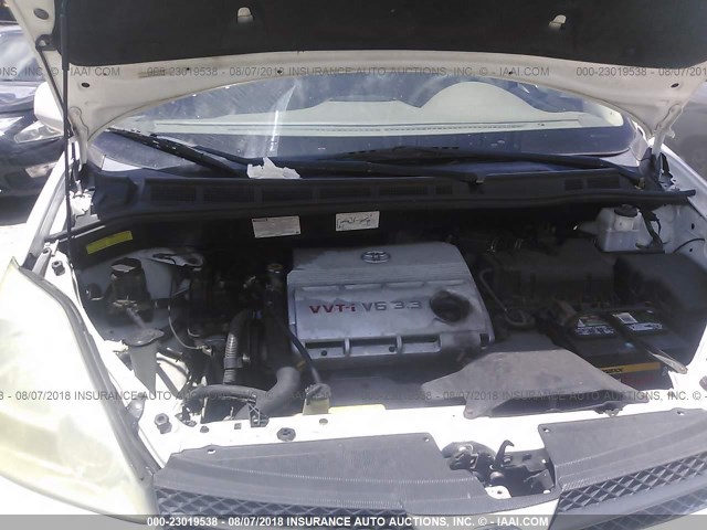 5TDZA22C34S170069 - 2004 TOYOTA SIENNA XLE/XLE LIMITED WHITE photo 10