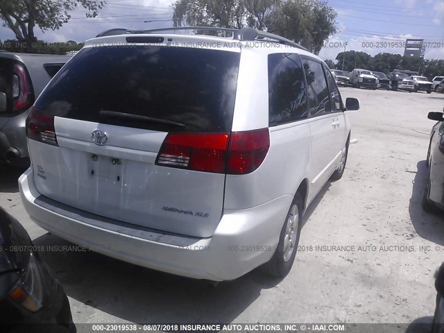 5TDZA22C34S170069 - 2004 TOYOTA SIENNA XLE/XLE LIMITED WHITE photo 4