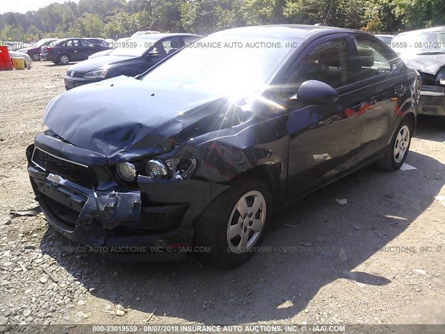 1G1JA5SH9F4219406 - 2015 CHEVROLET SONIC LS 蓝色 照片 2